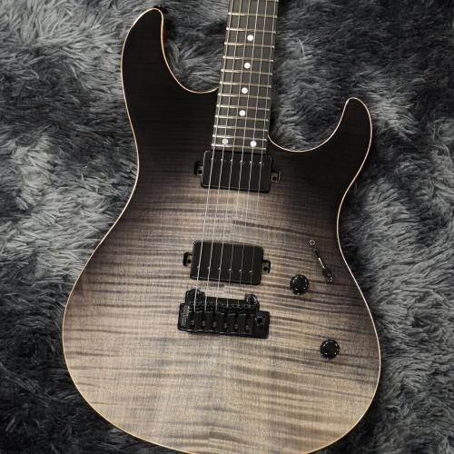 Black Smoker Futura-S HH Stem Wave Black 4A Flame Maple Top,Fiji Mahogany Back【国産ハイエンド】【2025年製】