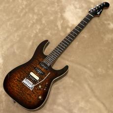 Charvel Pro-Mod Plus Dinky DK24 HSS 2PT EB QM, Amber Tiger Eye_2