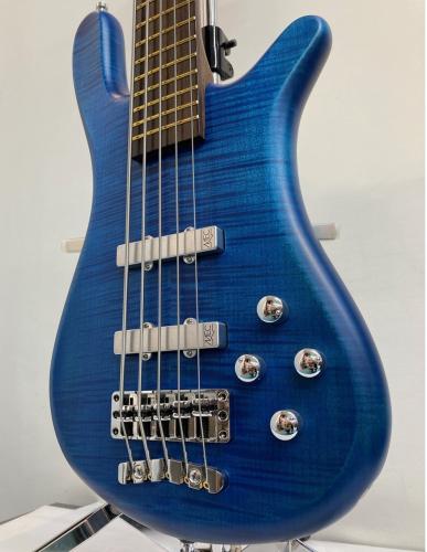 Warwick Master Built Streamer LX5 Ocean Blue Transparent Satin