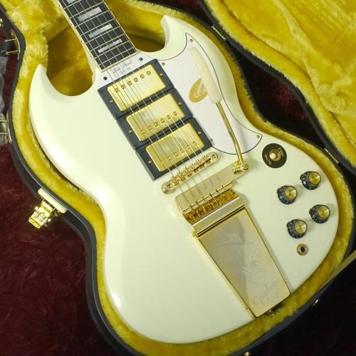 Epiphone Inspired by Gibson Custom 1963 Les Paul SG Custom With Maestro Vibrola Classic White 2024