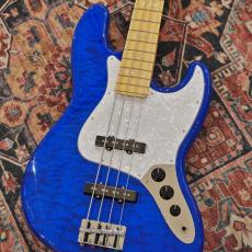 Fender FSR Made in Japan Hybrid II Jazz Bass, Maple Fingerboard, Sapphire Blue Transparent
