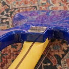 Fender FSR Made in Japan Hybrid II Jazz Bass, Maple Fingerboard, Sapphire Blue Transparent_9