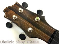 Akira Niihori Ukulele [Crocodile] セミテナー スポルテッドカーリー栃/インディアンローズウッド #03036_13