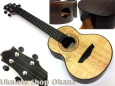 Akira Niihori Ukulele [Lizard] グランドコンサート スポルテッドカーリー栃/インディアンローズウッド #05032