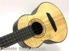 Akira Niihori Ukulele [Lizard] グランドコンサート スポルテッドカーリー栃/インディアンローズウッド #05032_6