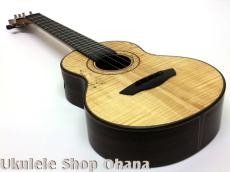 Akira Niihori Ukulele [Lizard] グランドコンサート スポルテッドカーリー栃/インディアンローズウッド #05032_8