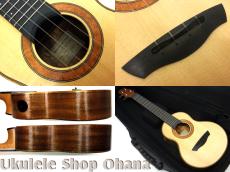 Akira Niihori Ukulele [Daizu] スモールコンサート シトカスプルース/アフリカンマホガニー(表裏1P) #06004_4