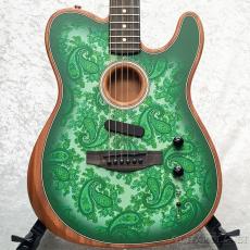 Fender FSR American Acoustasonic Telecaster Limited - Green Paisley - 【US254148A】【2.44kg】