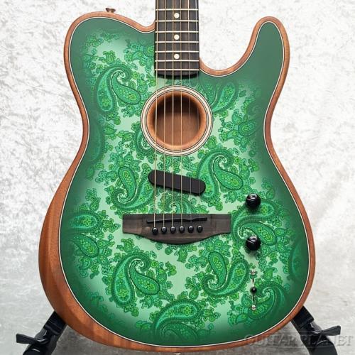 Fender FSR American Acoustasonic Telecaster Limited - Green Paisley - 【US254148A】【2.44kg】