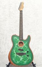 Fender FSR American Acoustasonic Telecaster Limited - Green Paisley - 【US254148A】【2.44kg】_3