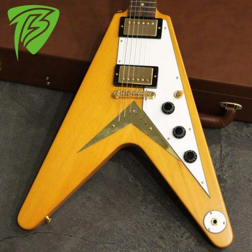 Epiphone Inspired By Gibson Custom Shop 1958 Korina Flying V Aged Natural 2022