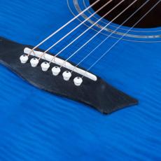 Washburn EA15 FLAME TRANSPARENT BLUE《エレアコ》【オンラインストア限定】_4