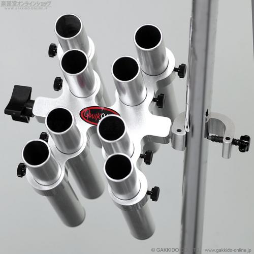 QWIKSTIX Eight Stick Holder 8スティックホルダー [Large Clamp Mount] [Silver]