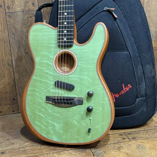Fender American Acoustasonic Telecaster Ebony Fingerboard Surf Green