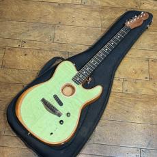 Fender American Acoustasonic Telecaster Ebony Fingerboard Surf Green_3