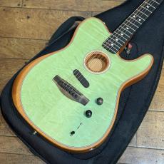 Fender American Acoustasonic Telecaster Ebony Fingerboard Surf Green_4