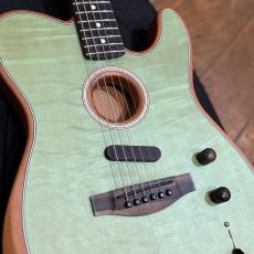 Fender American Acoustasonic Telecaster Ebony Fingerboard Surf Green_6
