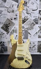 Fender Custom Shop MBS 1969 Stratocaster Super Heavy Relic -Vintage White- by Jason Smith 2021USED!!_2
