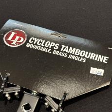LP Cyclops Mountable Tambourine w/ Brass Jingles, Black [LP175]_2