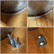 Pearl Elite Wood Bongos [PBW-300DX] +Bongo Stand 804B Set_9