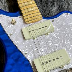 Fender FSR Made in Japan Hybrid II Jazzmaster, Maple Fingerboard, Sapphire Blue Transparent_4