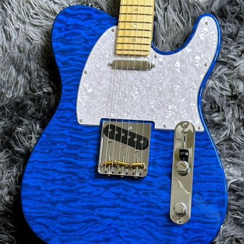 Fender FSR Made in Japan Hybrid II Telecaster, Maple Fingerboard, Sapphire Blue Transparent