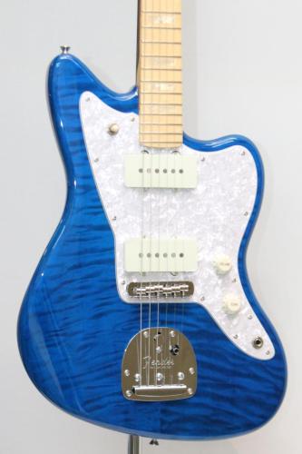 Fender FSR Made in Japan Hybrid II Jazzmaster, Maple Fingerboard, Sapphire Blue Transparent