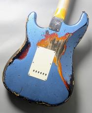 Fender Custom Shop 1961 Stratocaster Super Heavy Relic -Aged Lake Placid Blue over 3-Color Sunburst-_6