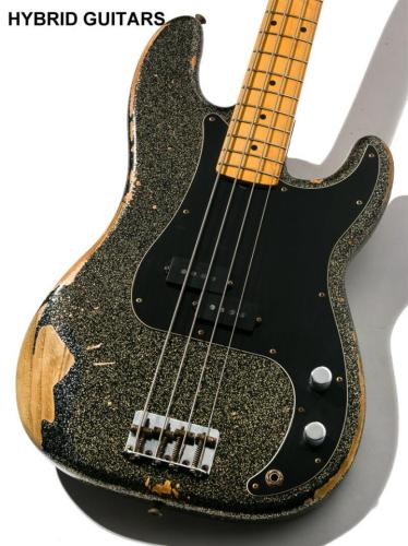 Fender Custom Shop J Signature Precision Bass Heavy Relic Black Gold Master Built by GREG FESSLER 2020