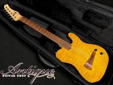 Sadowsky NYC Electric Nylon Guitar 2022 Caramel Burst /Flame Maple Top & Chambered Alder w/Barbera PU 2.65kg "Near-Mint Condition"