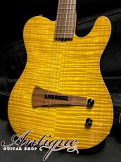 Sadowsky NYC Electric Nylon Guitar 2022 Caramel Burst /Flame Maple Top & Chambered Alder w/Barbera PU 2.65kg "Near-Mint Condition"_2