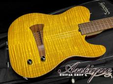 Sadowsky NYC Electric Nylon Guitar 2022 Caramel Burst /Flame Maple Top & Chambered Alder w/Barbera PU 2.65kg "Near-Mint Condition"_4