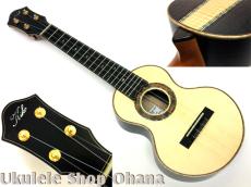 Kikolele コンサート フィエンメスプルース/インディアンローズウッド+カーリーメイプル(裏3P)