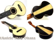 Kikolele コンサート フィエンメスプルース/インディアンローズウッド+カーリーメイプル(裏3P)_3