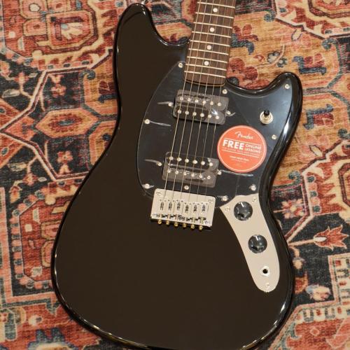 Squier Sonic Mustang HH, Laurel Fingerboard, Black Pickguard, Black