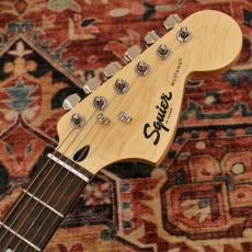 Squier Sonic Mustang HH, Laurel Fingerboard, Black Pickguard, Black_6