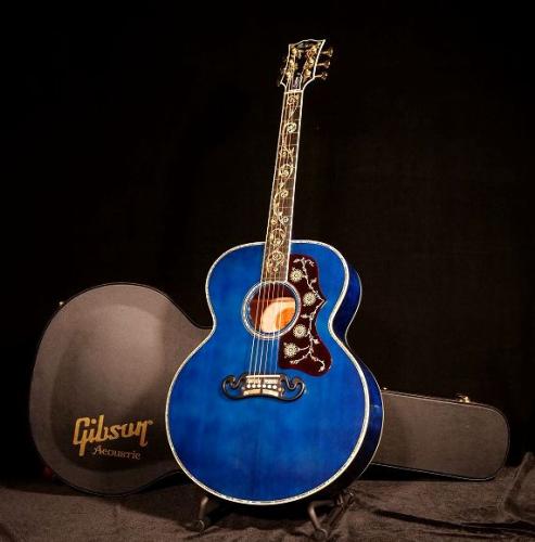 Gibson SJ-200 QUILT VINE -Viper Blue-【世界限定30本 カスタムショップ製 まるで宝石☆極上コンディションで入荷です!】解説試奏動画ご覧下さい。