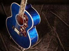 Gibson SJ-200 QUILT VINE -Viper Blue-【世界限定30本 カスタムショップ製 まるで宝石☆極上コンディションで入荷です!】解説試奏動画ご覧下さい。_5