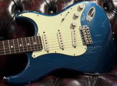 Fullertone Guitars Stroke Ash Rose~ Dark Lake Pracid Blue ~ #0017_3