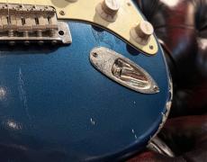 Fullertone Guitars Stroke Ash Rose~ Dark Lake Pracid Blue ~ #0017_4