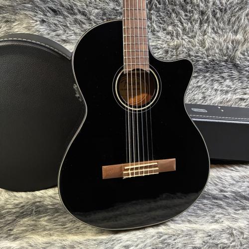 Fender CN-140SCE Nylon Thinline Black w/case