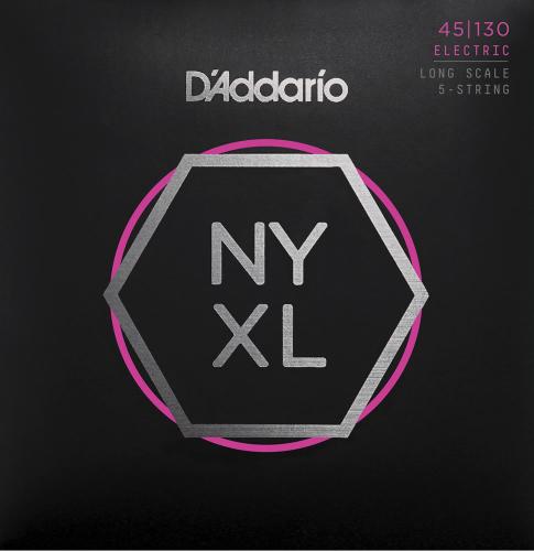 D'addario NYXL45130 ニッケル 45-130 5-String レギュラーライト5弦エレキベース弦