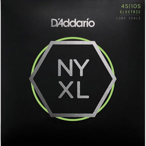 D'addario NYXL45105 ニッケル 45-105 ライトトップミディアムボトムエレキベース弦
