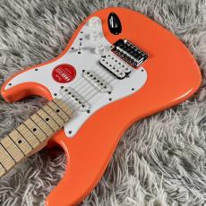 Squier SONIC STRATOCASTER HSS Maple FingerboardWhite Pickguard Tahitian Coral【現物画像】10/9更新_4