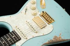 TOM ANDERSON Icon Classic Distress Level 3 -Sonic Blue- 【オールラッカーエイジドモデル】_5