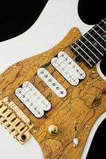 T's DST Pro 24 w/Spalted Maple PG -Steps White Mat / Burned Ash Back-_4
