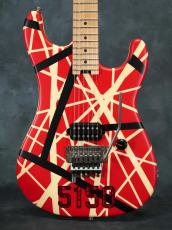 EVH Striped Series 5150 Maple Fingerboard -Red with Black and White Stripes-