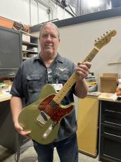 Fender Custom Shop MBS Double Vision Telecaster Journeyman Relic Aged Moss Green by Todd Krause_2