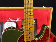Fender Custom Shop MBS Double Vision Telecaster Journeyman Relic Aged Moss Green by Todd Krause_7