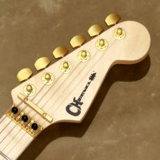 Charvel PRO MOD DK24 HH FR M Mahogany with Quilt Maple, Dark Amber_4
